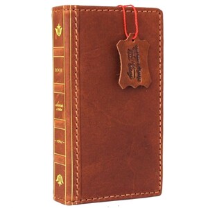 Custodia in vera pelle per Google Pixel 2 3 4 5 5G 4G 6 7 8 9 Fold PRO XL, portafoglio vintage con scomparti per carte, custodia a libro, design della Bibbia, lusso fatto a mano