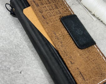 Funda de cuero hecha a mano para Google Pixel: Funda de lujo vintage