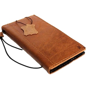 Cuir véritable fait main pour Galaxy Z Fold 6 2 3 4 5 Art Wallet Book Style biblique carte de crédit Z FOLD Cover entièrement fait main