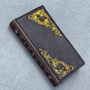 Genuine Leather fo OnePlus 12 12R Case Wallet Handmade Wireless Luxury Davidov Art