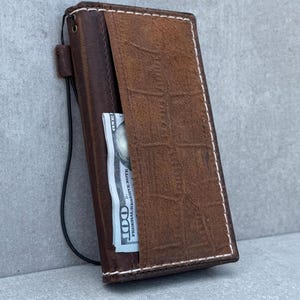 Vera pelle per OnePlus 6T 8 9 10 11 12 13 R PRO Custodia Portafoglio Fatto a Mano Carica Wireless Slot per Carte Design Artistico di Lusso