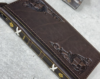 Handmade Leather Wallet Case for Galaxy Z Fold 2/3/4/5/6/7