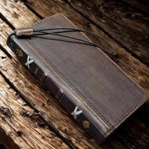 Handmade Leather Wallet Case for Galaxy Z Fold 2/3/4/5/6/7