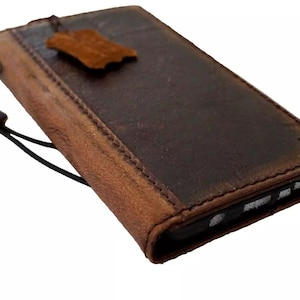 Genuine Leather fo OnePlus Open Case Wallet Handmade Wireless Luxury Diy Frame Polish