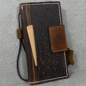 Genuine Leather Case Wallet For Apple iPhone 16 11 12 13 14 15 Pro Max 6 7 8 plus SE 2020 XS MINI Book Vintage Style Credit Card Slots Cover
