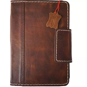 Vintage Leather iPad Mini Case: Hand Sewn, Magnetic Pen Holder