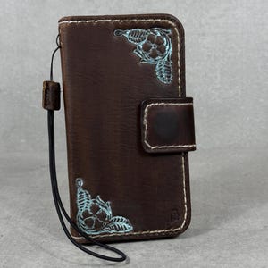 Genuine Leather Case Wallet For Apple iPhone 11 12 13 14 15 16 Pro Max Removable 6 7 8 plus SE XS HandMade Craft Book