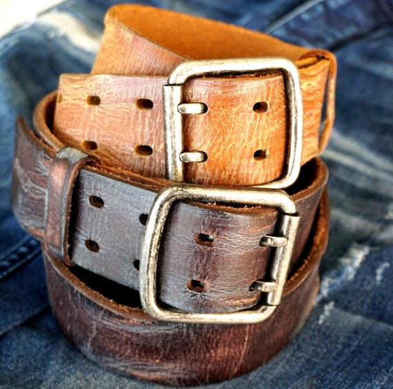 Genuine Casual Waistband Vintage Leather Waist Handmade Belt  display picture 3