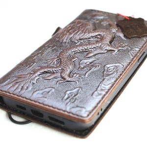 Custodia in vera pelle per Google Pixel 3 4 5 5G 4G 6 7 8 9 PRO Fold XL A Portafoglio Vintage CrediCard Slots Cover Portafoglio Libro Drago Incorporato