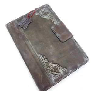 Custodia in vera pelle AppleiPad Pro 11 13 12 2017 9 7 2016 2018 2015 2014 2021 2022 2024 mini 6 5 4 3 Cover fatta a mano in vera pelle lucida