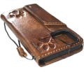 Vintage Leather iPhone Wallet Case: Paw Print Book Cover with ID Window product logo