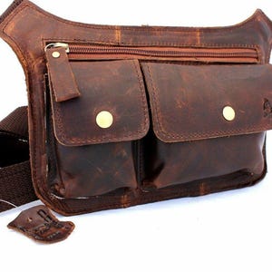 Borsa a tracolla in vera pelle fatta a mano, marsupio, tracolla, morbida, vintage, compatta, per uomo e donna, fatta a mano, Davidov Art