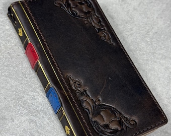 Handmade Leather Wallet Case for Galaxy Z Fold 2/3/4/5/6/7