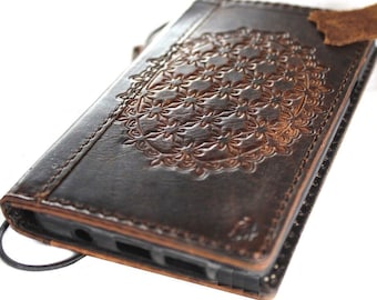 Genuine Leather Wallet Case for Google Pixel: Vintage Book Art Cover