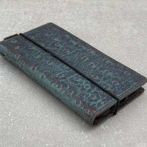 Étui portefeuille en cuir véritable pour Apple iPhone 16 11 12 13 14 15 Pro Max 6 7 8 plus SE 2020 XS MINI vintage vert poli fentes pour cartes Cove