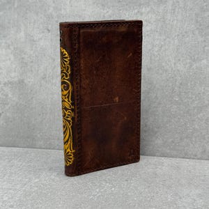 Custodia in vera pelle per Google Pixel 9 Fold 8 7 6 5 4 3 2 XL, portafoglio PRO, stile vintage, con scomparti per carte di credito, copertina di lusso, mini design artistico con stampa.