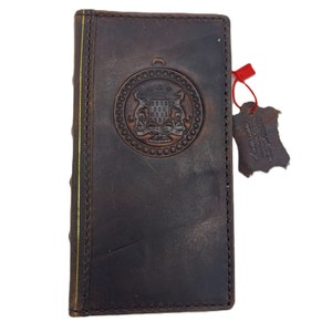 Funda de piel auténtica para Galaxy S20 S21 S22 S23 S24 Ultra FE Note 8 9 10 20 21 A71 A51 A12 A31 4G 5G, funda tipo billetera con diseño de libro bíblico