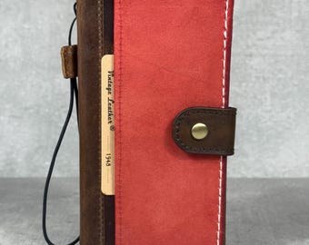 Handmade Leather Wallet Case for Galaxy Z Fold 2/3/4/5/6/7