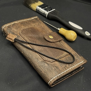 Genuine Leather for Oppo Find N3 Case Oppo 9 5G Oppo Reno 12 pro Wallet Handmade Wireless Luxury oiled Art Davidov