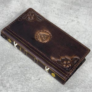 Handmade Leather Wallet Case for Galaxy Z Fold 2/3/4/5/6/7