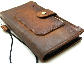 Genuine Leather Case Wallet For Apple iPhone 16 E 11 12 13 14 15 Pro Max 6 7 8 plus SE 2 XS  Style  Credit Card Slots Cover Zipper
