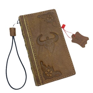 Genuine Leather fo OnePlus 12 12R Case Wallet Handmade Wireless Luxury