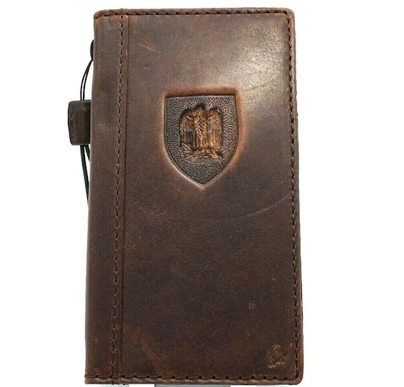 Custodia Portafoglio 2-in-1 In Vera Pelle Marrone Per Sony Xperia 1 V - Staccabile Magnetica Con Slot Per Carte - 3