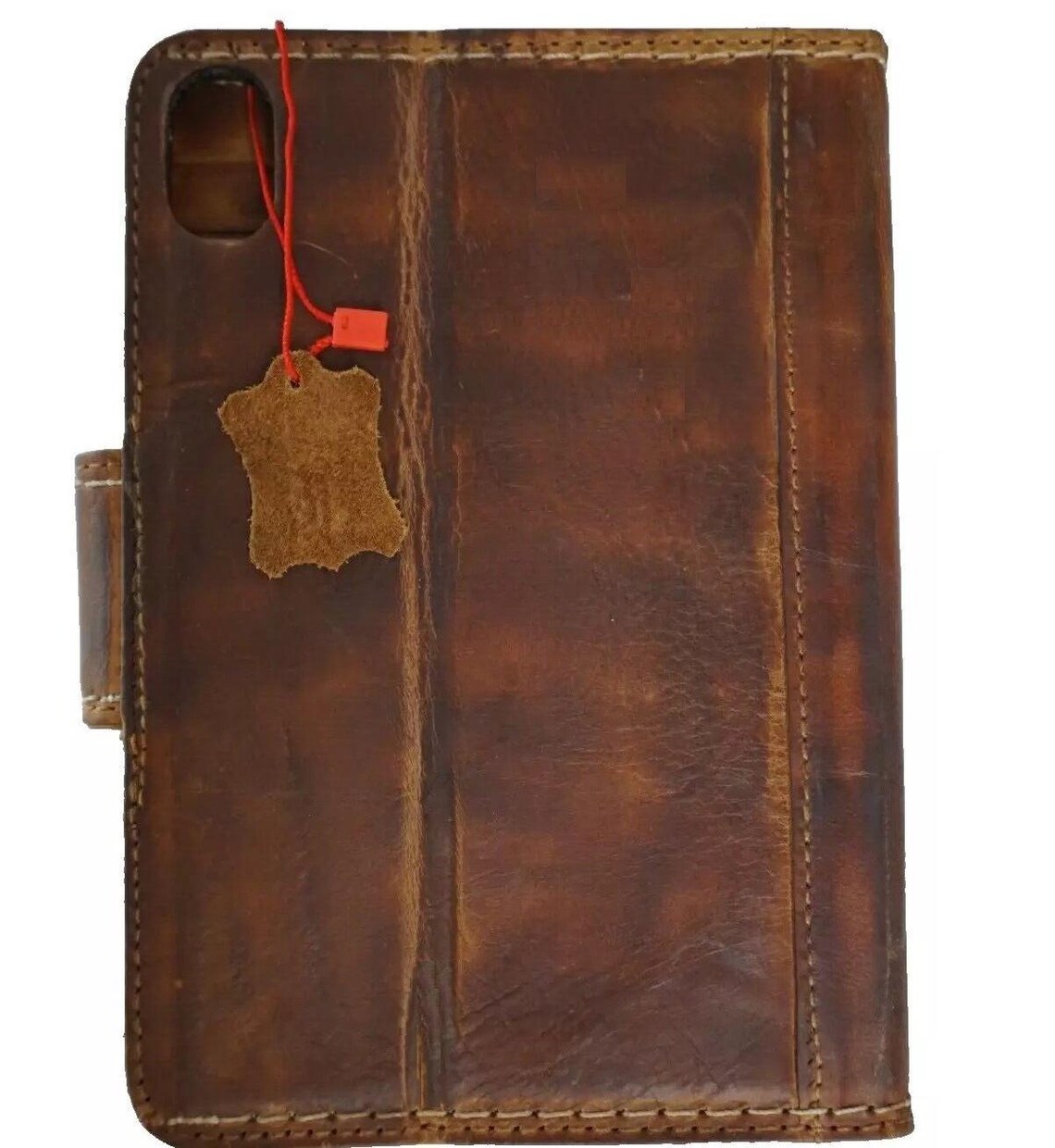 Vintage Leather iPad Mini Case: Magnetic Wallet, Hand Sewn - Etsy