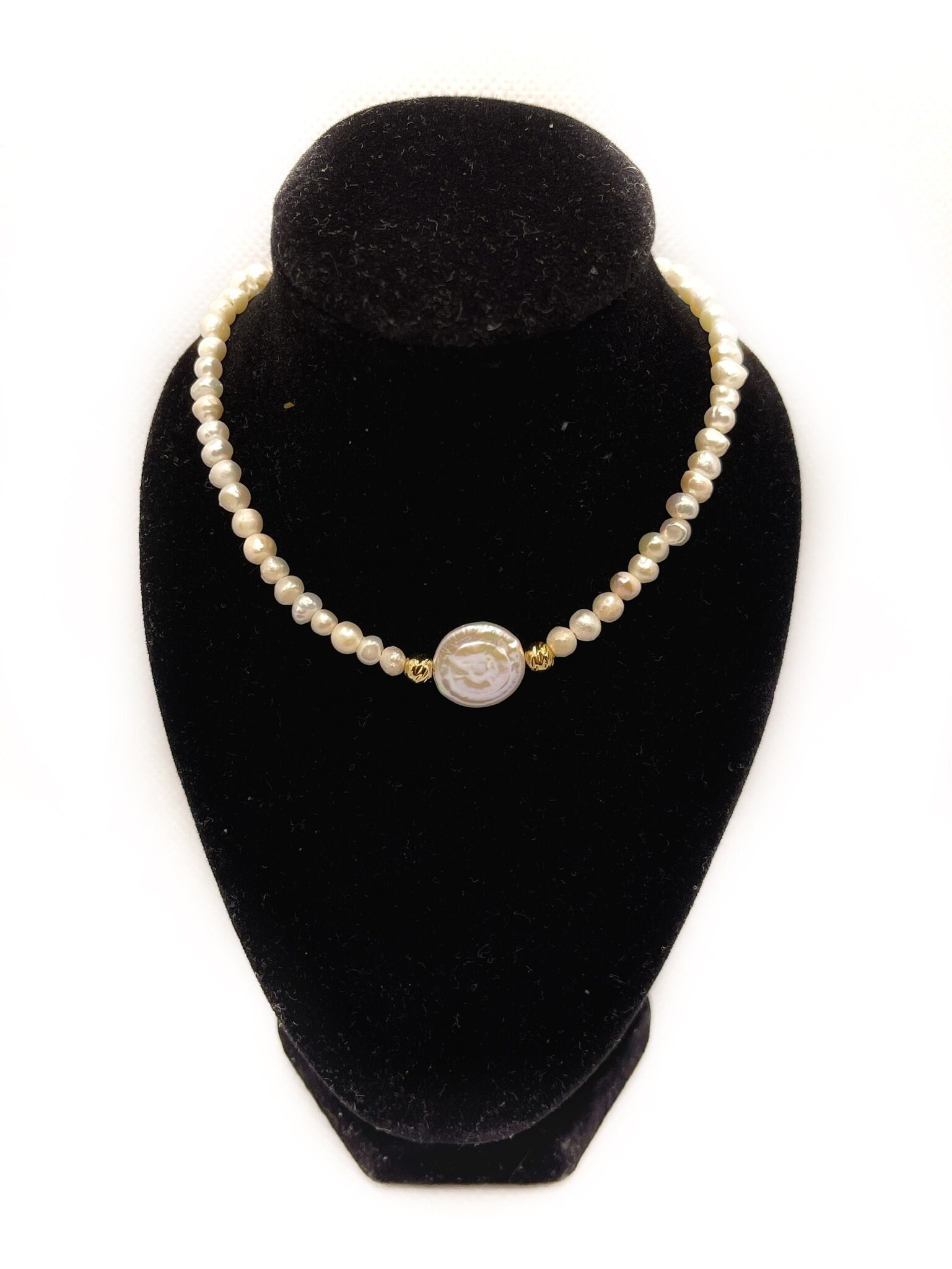 Jewelry Cream Color Choker Necklace Plated Silver 925 Etsy UK