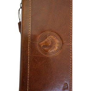 Capa de couro genuíno para Apple iPhone 16 15 14 13 12 11 Pro Max XS XR, carteira, design artístico em relevo feito à mão