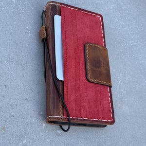 Genuine Leather fo OnePlus Open Case Wallet Handmade Wireless Luxury
