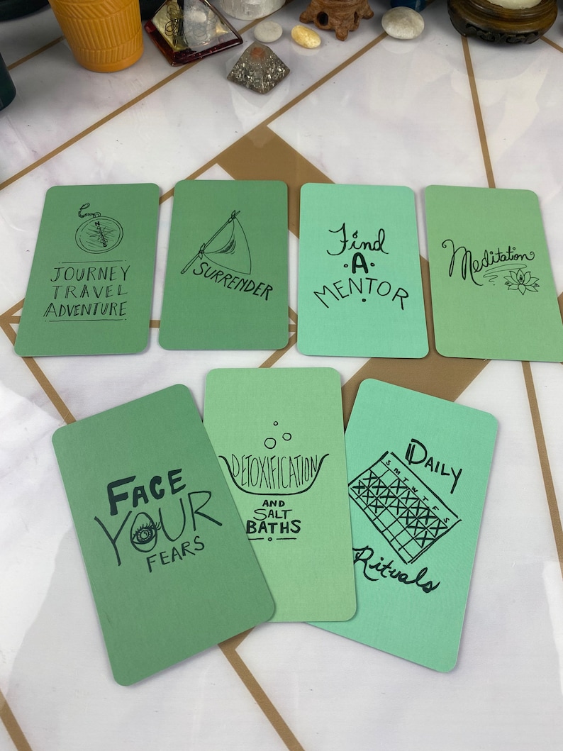 example of a spread using the wellness deck