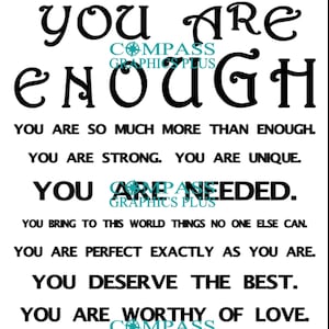 You Are Enough