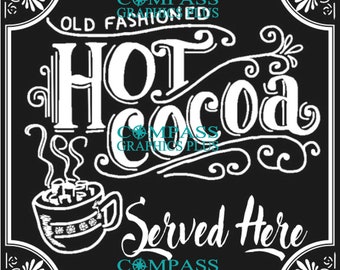 Hot Cocoa Served Here PNG