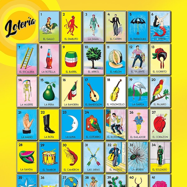 Loteria Cards Etsy