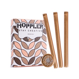 Hoppler 20 pieces 7mm Sealing Wax Sticks For Glue Guns, Use With Wax Seal Stickers, And Any Wax Seal Stamp.