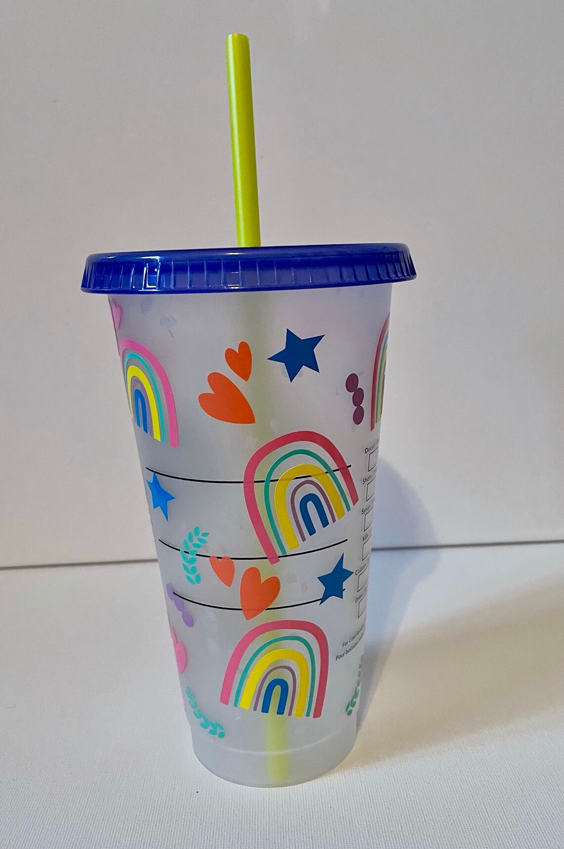 Rainbow Color Changing Confetti Tumbler Etsy Israel