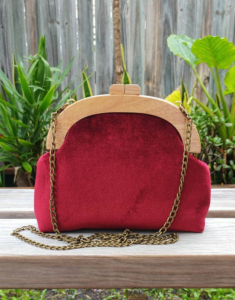 Red Velvet Purse