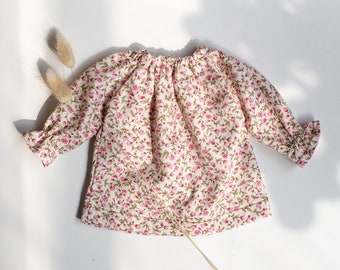 Daphne Doll dress, PDF sewing pattern for dress and bow