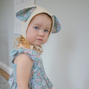 BUTTERCUP Bonnet, PDF Sewing Pattern for Children with Bunny and Lamb Ears