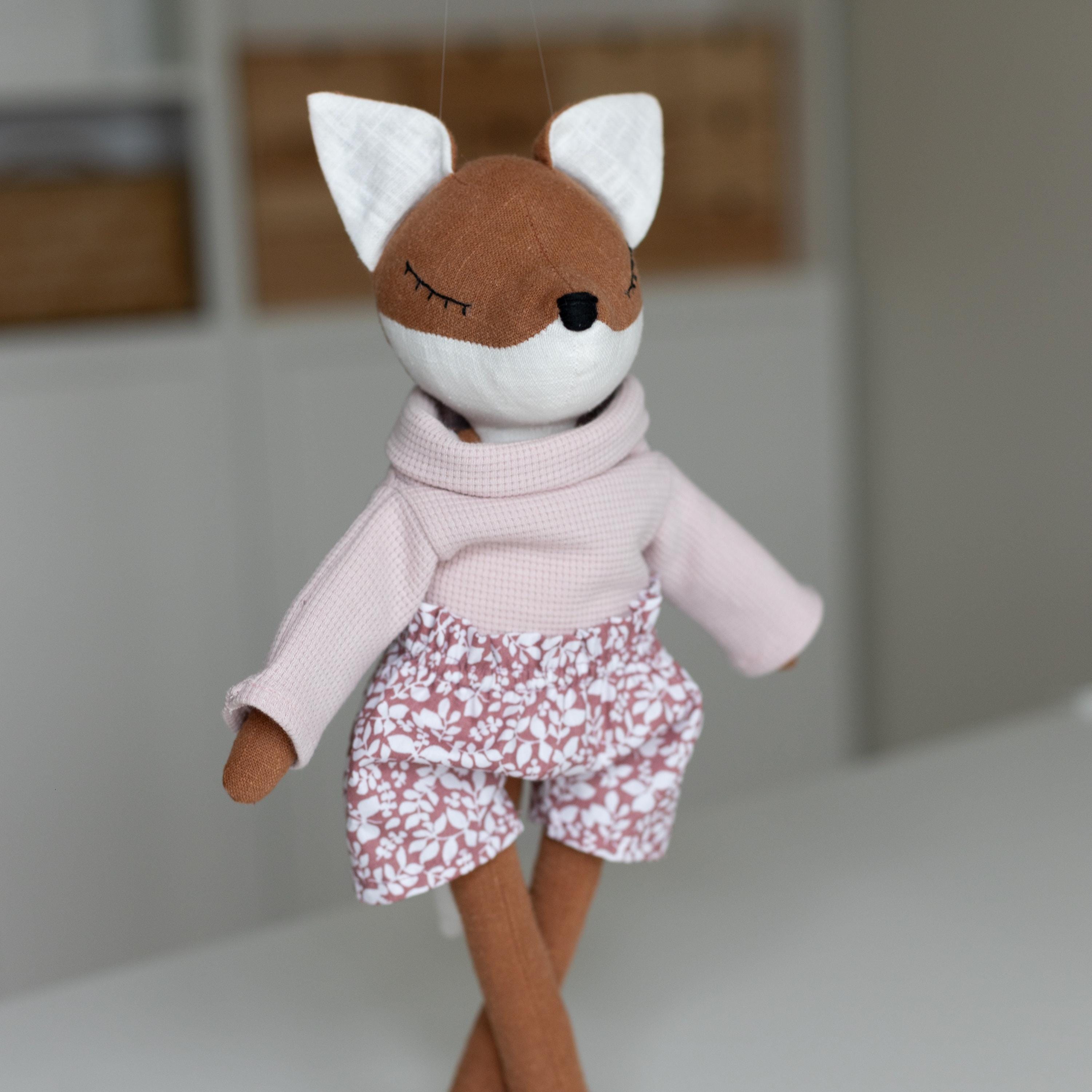 キツネのぬいぐるみの縫製パターン PDF、洋服の作り方チュートリアル