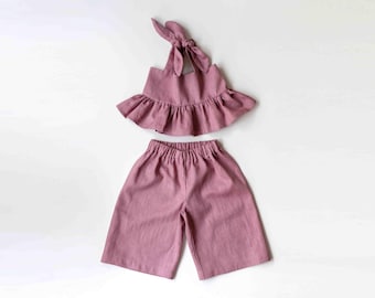Summer Set Pattern for Children, PDF sewing pattern, DAHLIA + JADE