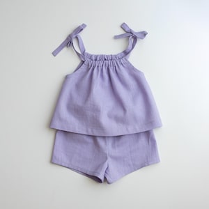 Daisy Set – PDF Sewing Pattern | Top and shorts set for Kids (0-3M to 6Y)