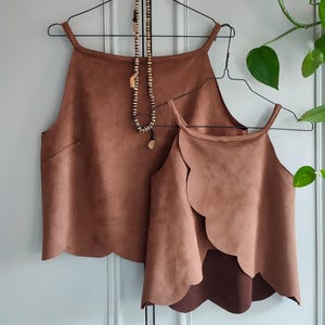 Anemoontop voor dames Naaipatroon, omkeerbaar patroon, zomeroutfit, maten XXS-5XL