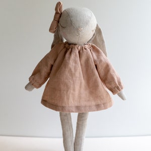 Daphne Doll dress, PDF sewing pattern for dress and bow image 6