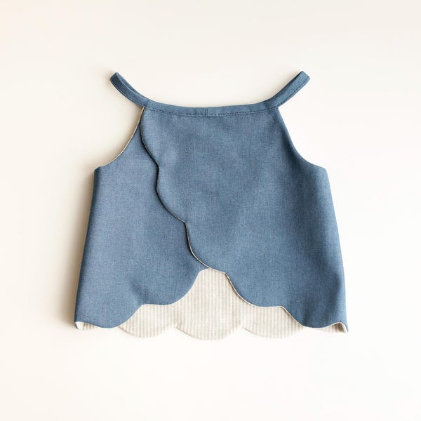 Anemone Top – PDF Sewing Pattern | Reversible Top for Kids (0-3M to 6Y)