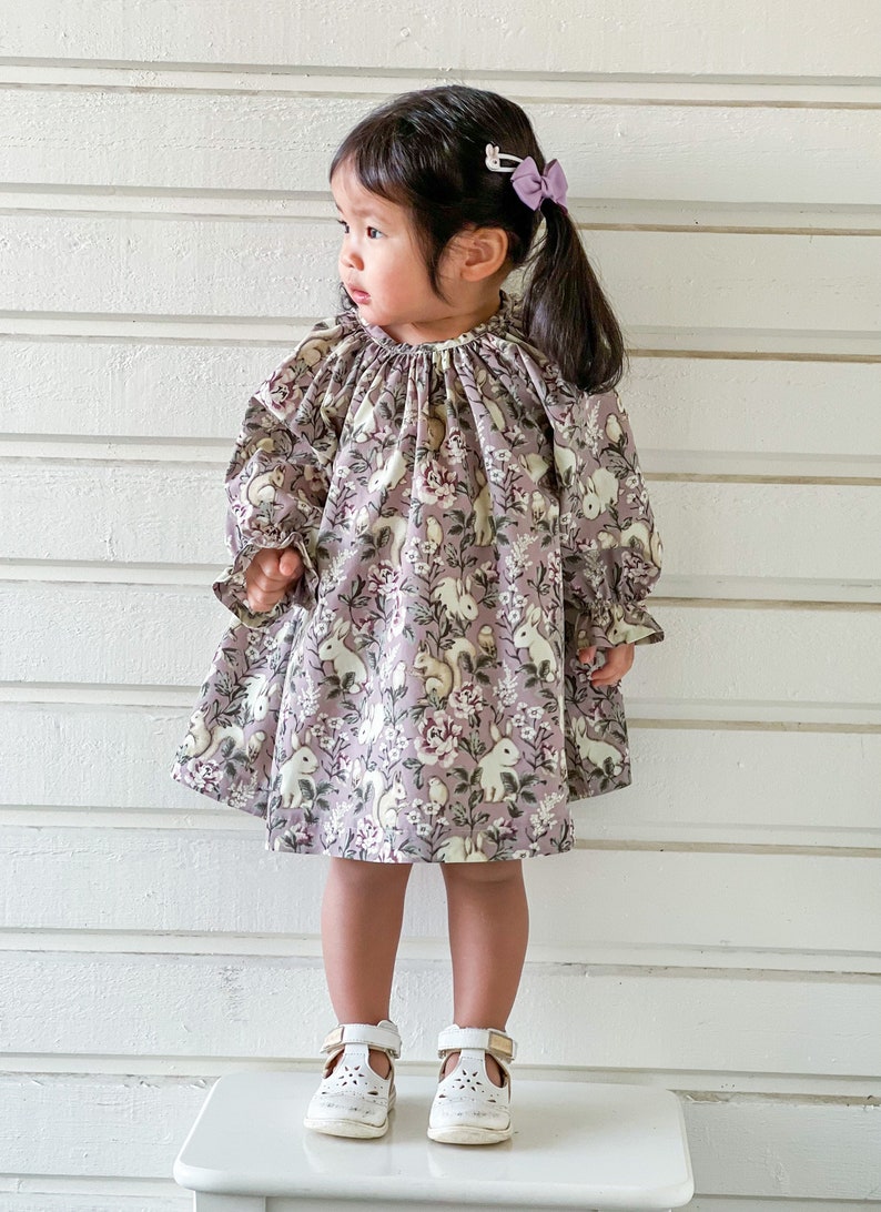 DAPHNE blouse dress, 2 in 1 PDF sewing pattern for kids image 7