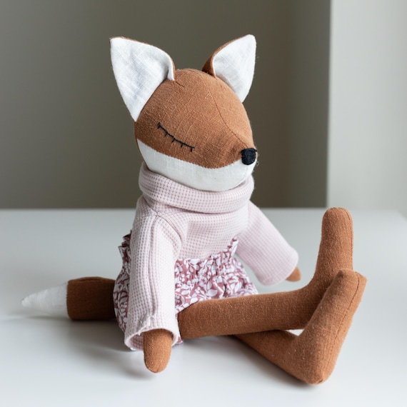 キツネのぬいぐるみの縫製パターン PDF、洋服の作り方チュートリアル