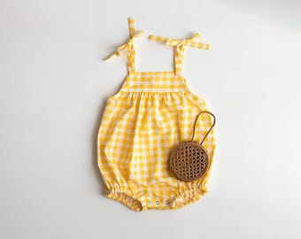 Willow Romper - PDF Sewing Pattern | Easy Romper for Kids (3-6M to 2-3Y)