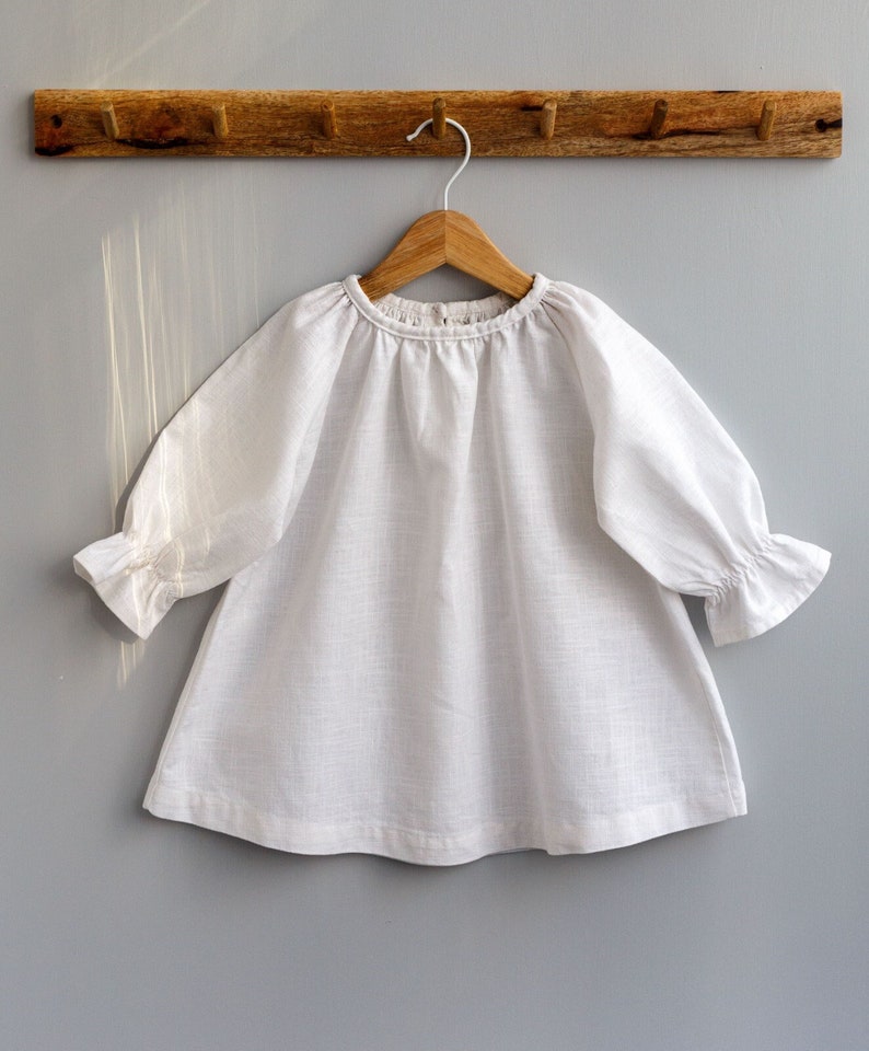 DAPHNE blouse dress, 2 in 1 PDF sewing pattern for kids image 2